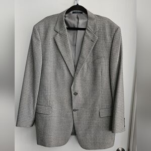 Joseph Abboud Nordstrom Size 48R Wool Sport Coat/Jacket Black/Gray Small…